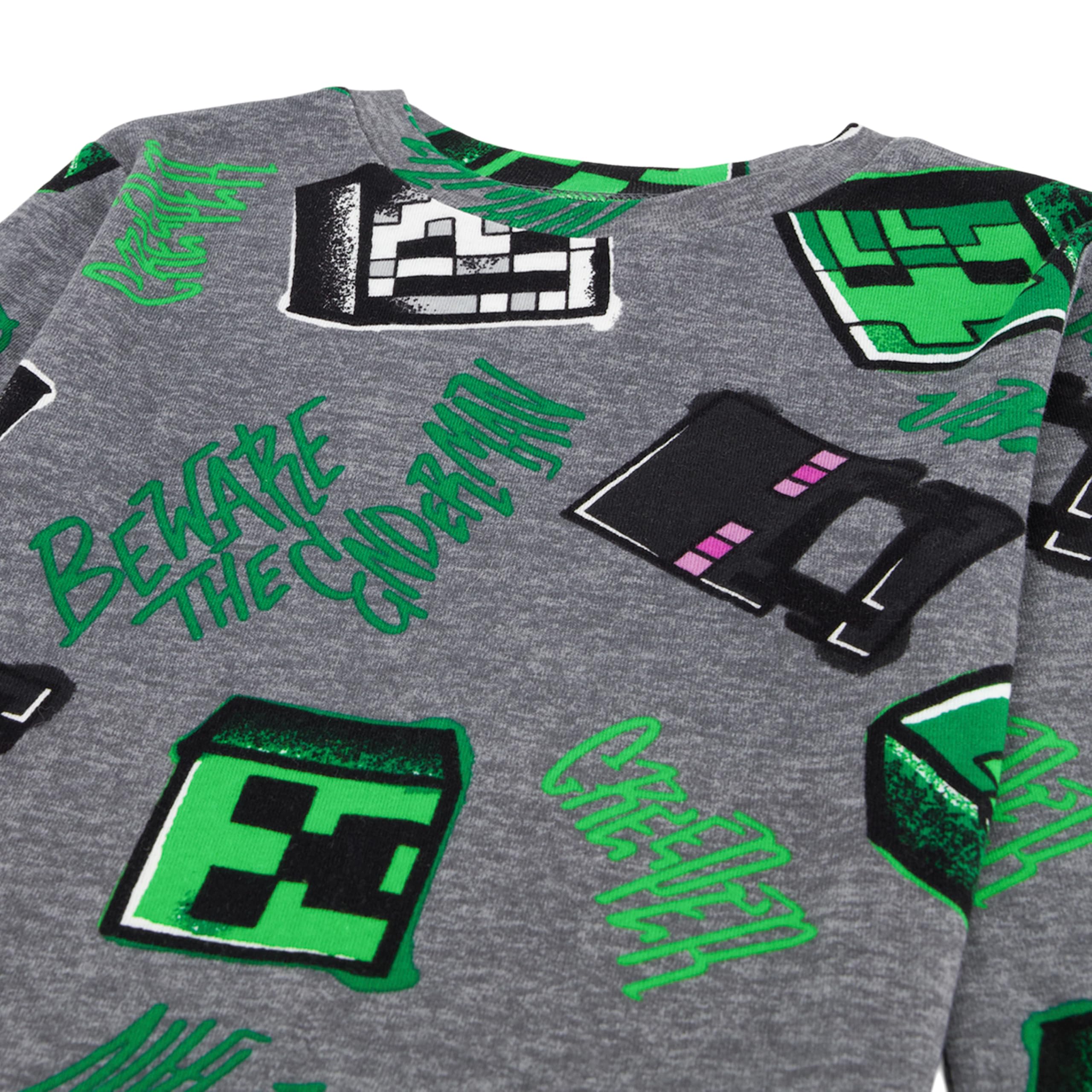 Minecraft Boys' 6-piece Snug-fit Cotton Pajama Set, Soft & Cute for Kids