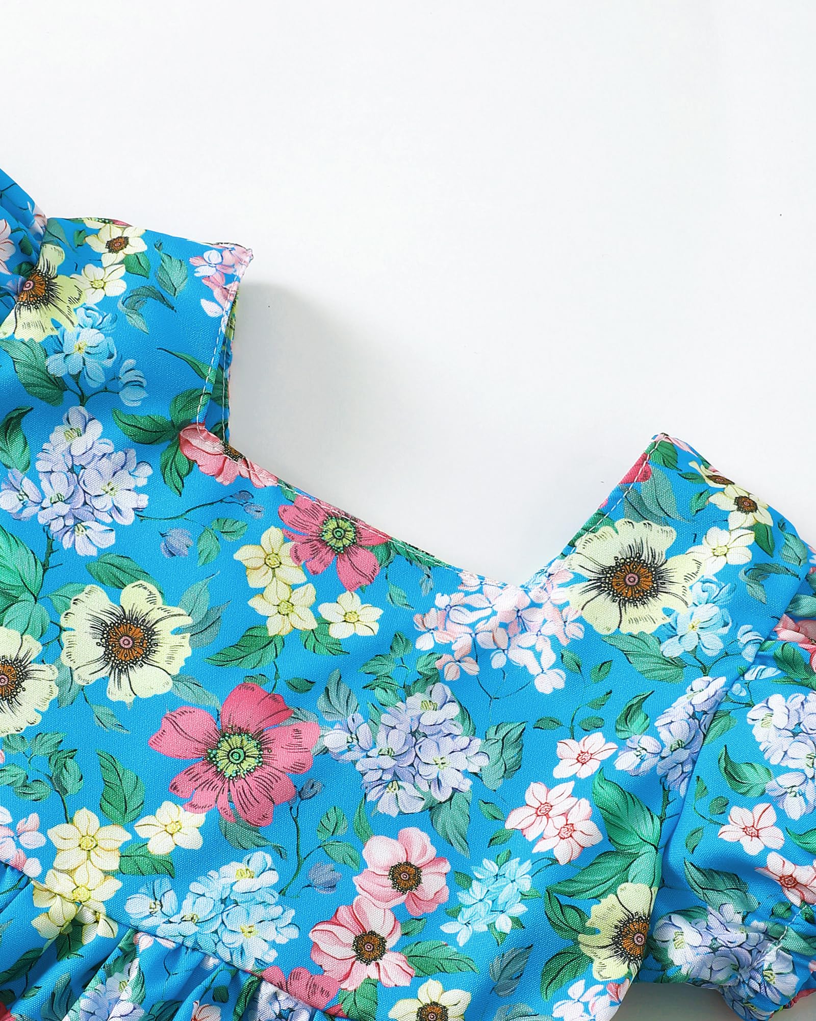 sweetabby Toddler Baby Girl Dresses Summer Clothes Boho Short Sleeve Dress Ruffle Infant Sundress Cute Girls Outfit WEBE CLOTHING