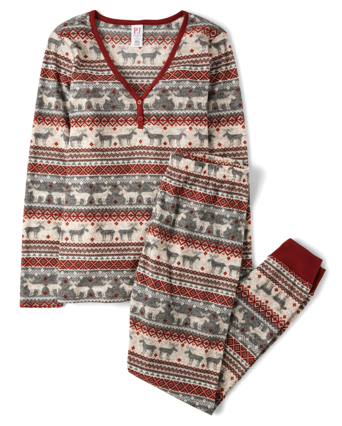 The Children's Place Family Matching, Plaid Waffle 2 Piece Pajama Sets WEBE CLOTHING