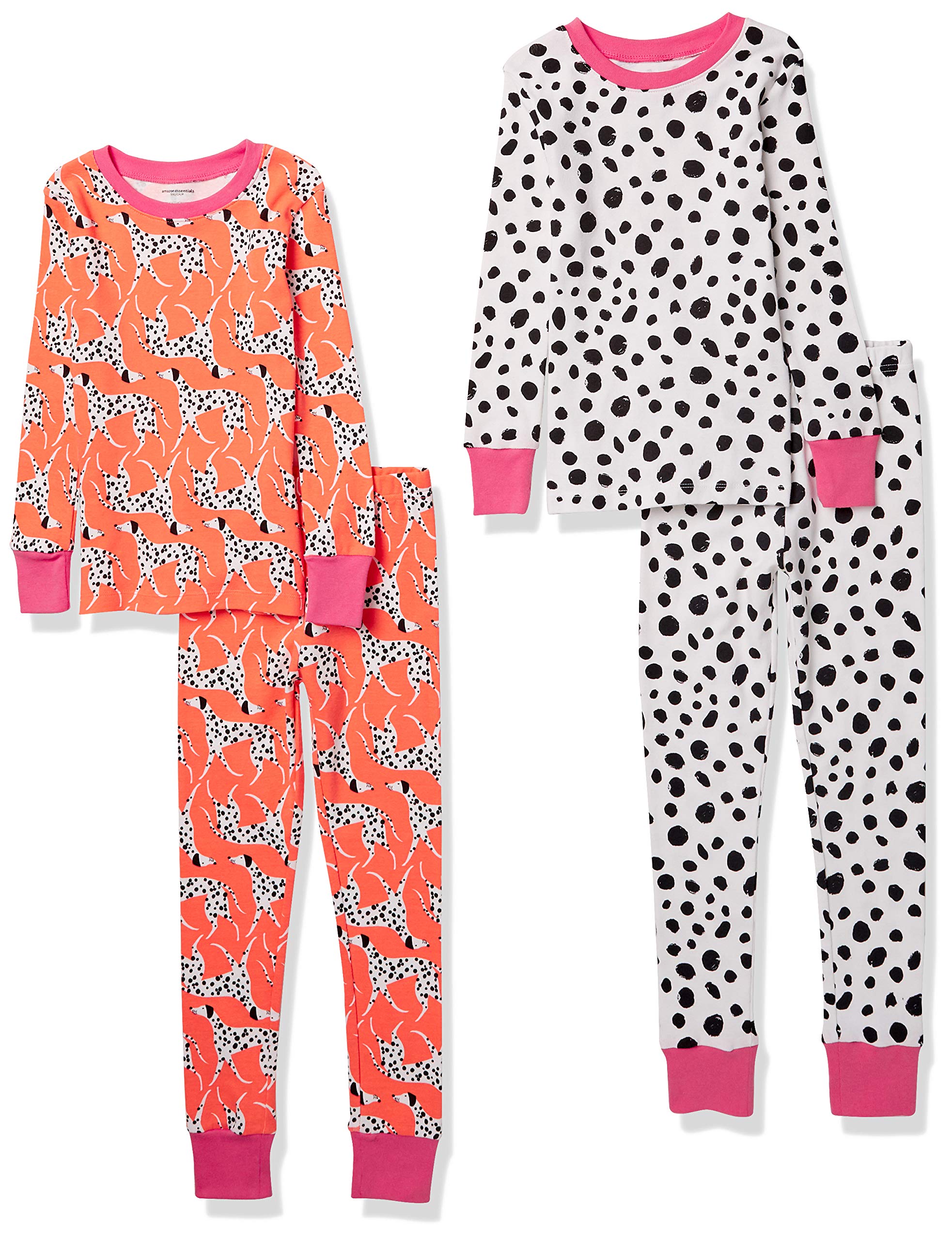 Amazon Essentials Babies, Toddlers and Boys' Snug-Fit Cotton Pajama Set, Multipacks