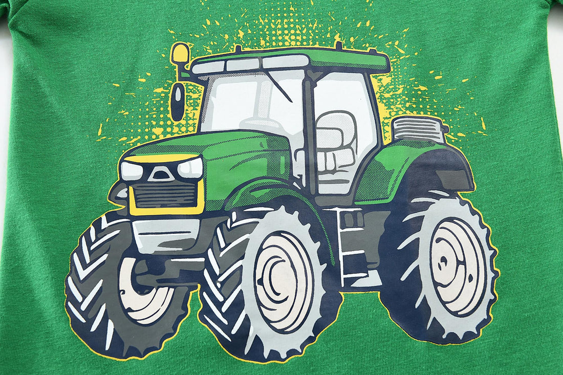 Little Hand Toddler Boys Pajamas Kids Dinosaur Summer PJS Monster Truck Boy Tractor Jammies Hockey Short Sets 2-7 Years