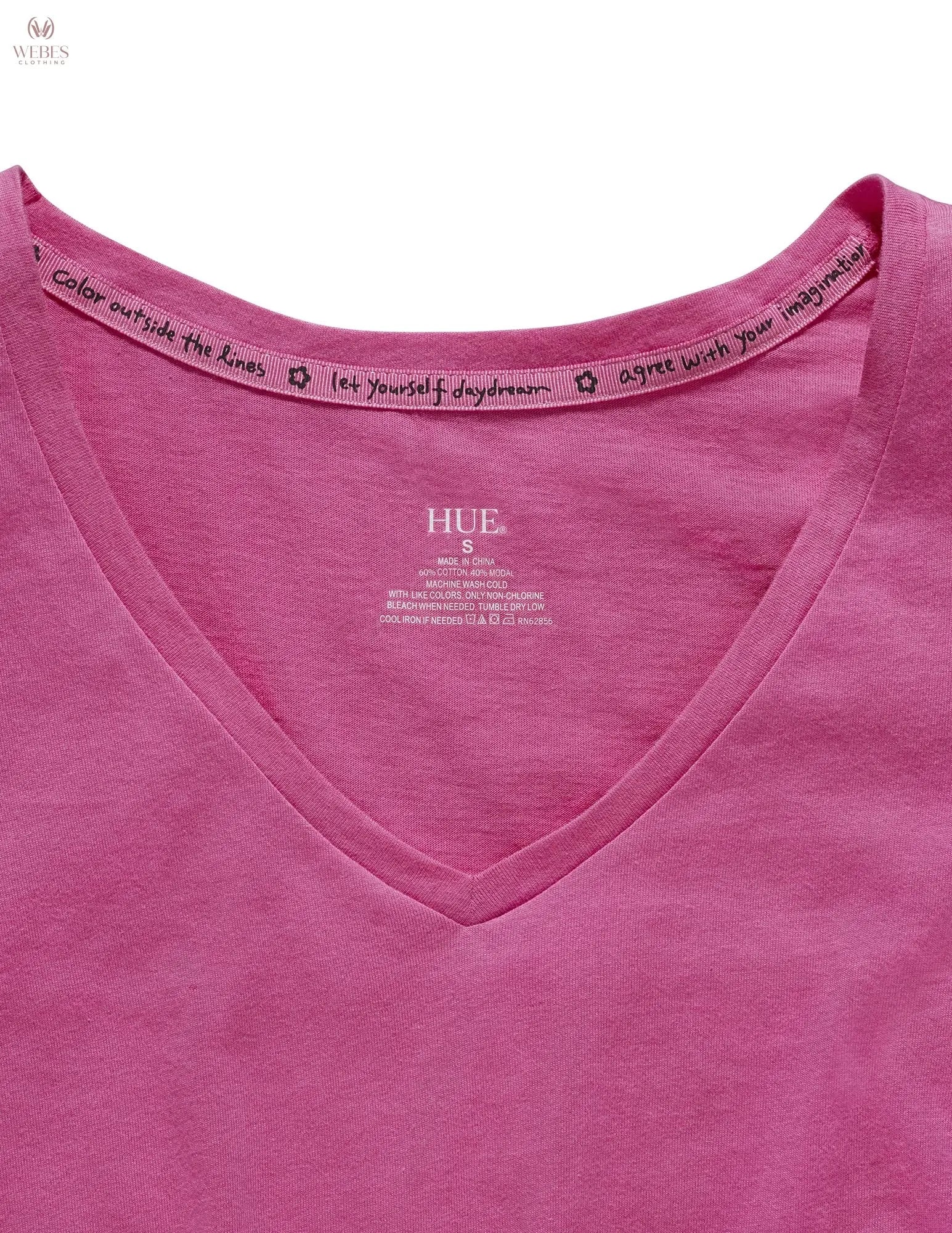 HUE Womens Sleepwell Basic Short Sleeve V-Neck T-Shirt for Lounging Or Sleeping, Made with Temperature Regulating Technology