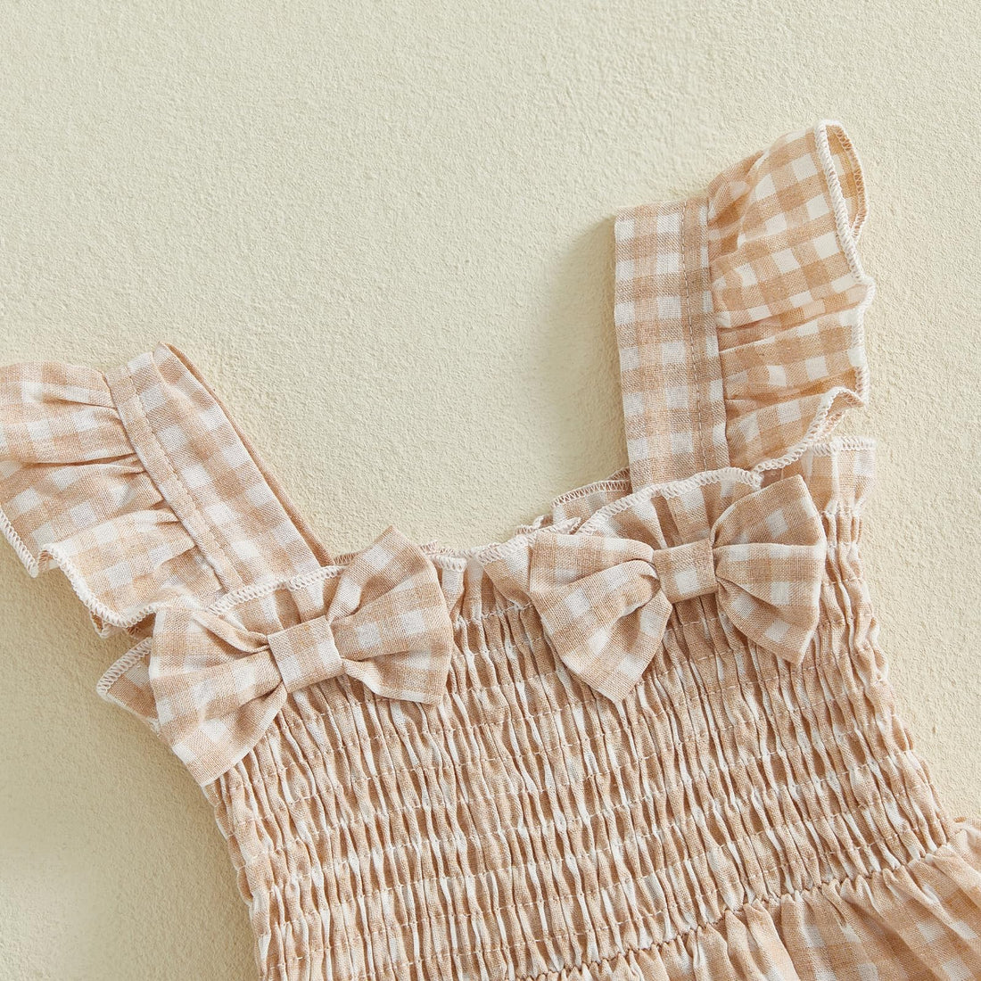 Baby Girl Clothes Infant Summer Outfits Set Plaid Ruffle Sleeve Shirt Tops and Bloomers Shorts WEBE CLOTHING
