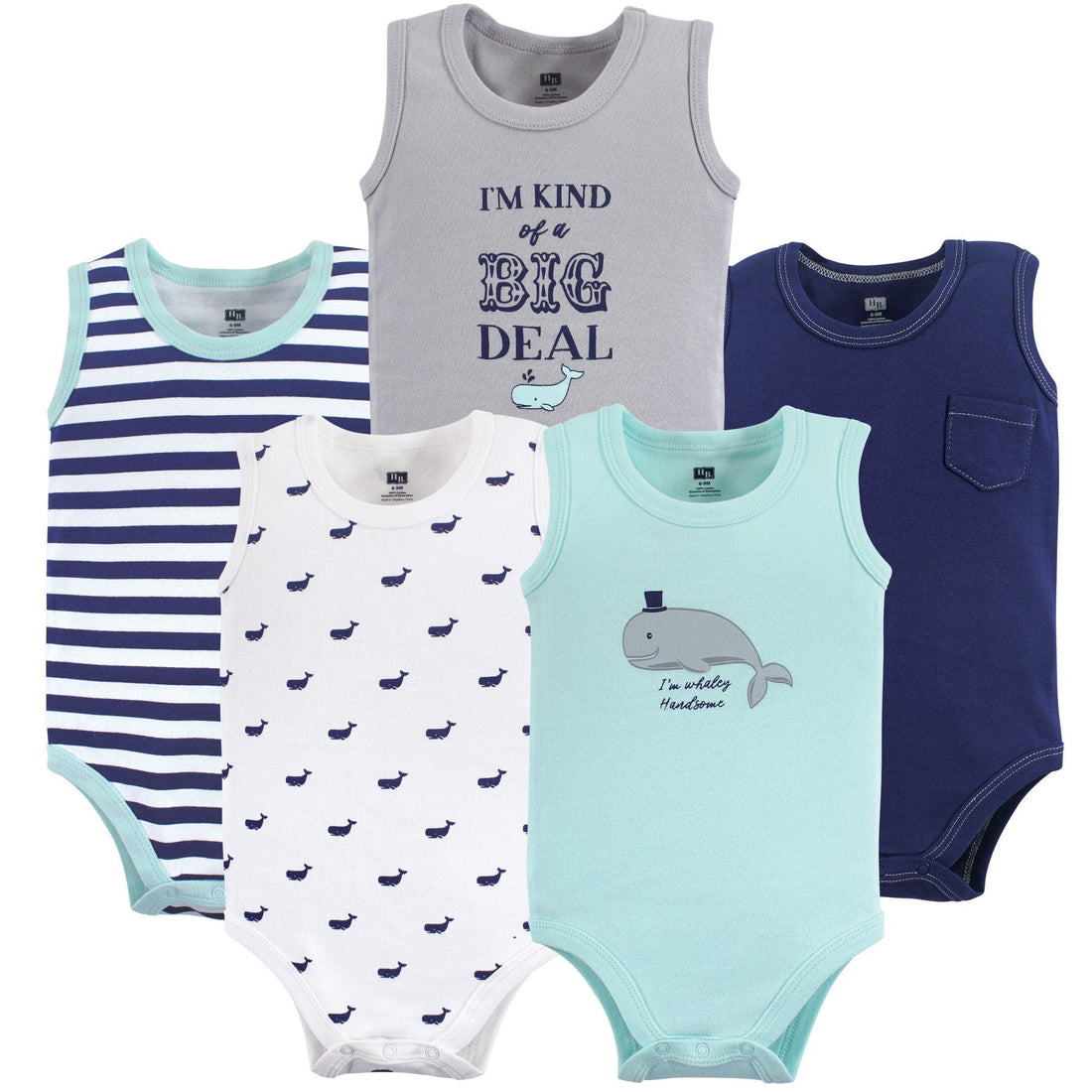 Hudson Baby Unisex Baby Cotton Sleeveless Bodysuits WEBE CLOTHING