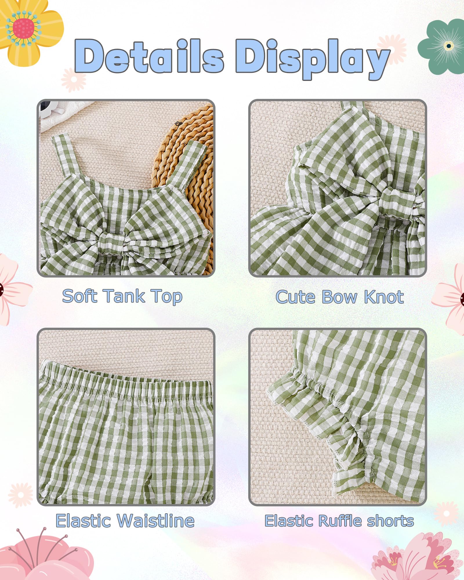 Newborn Baby Girl Clothes Summer Outfits Infant Ruffle Sleeveless Cute Bow Tank Tops 3 6 12 18 Months WEBE CLOTHING
