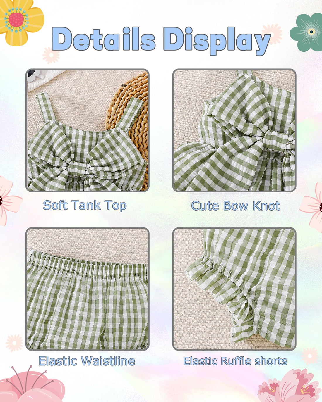 Newborn Baby Girl Clothes Summer Outfits Infant Ruffle Sleeveless Cute Bow Tank Tops 3 6 12 18 Months WEBE CLOTHING