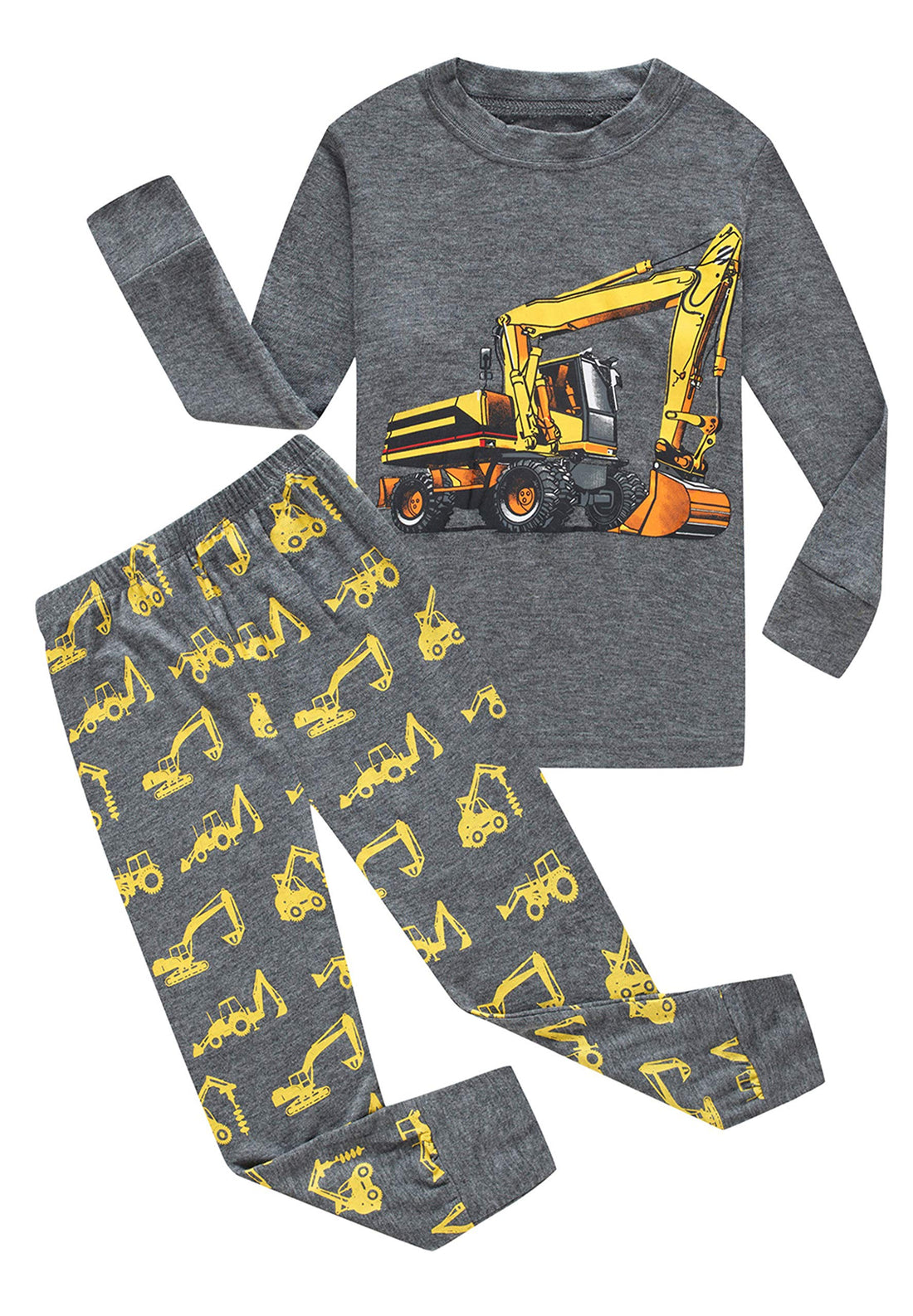 Family Feeling Kids & Toddler Boys Pajamas 2 Piece Pjs Set 100% Cotton Sleepwear