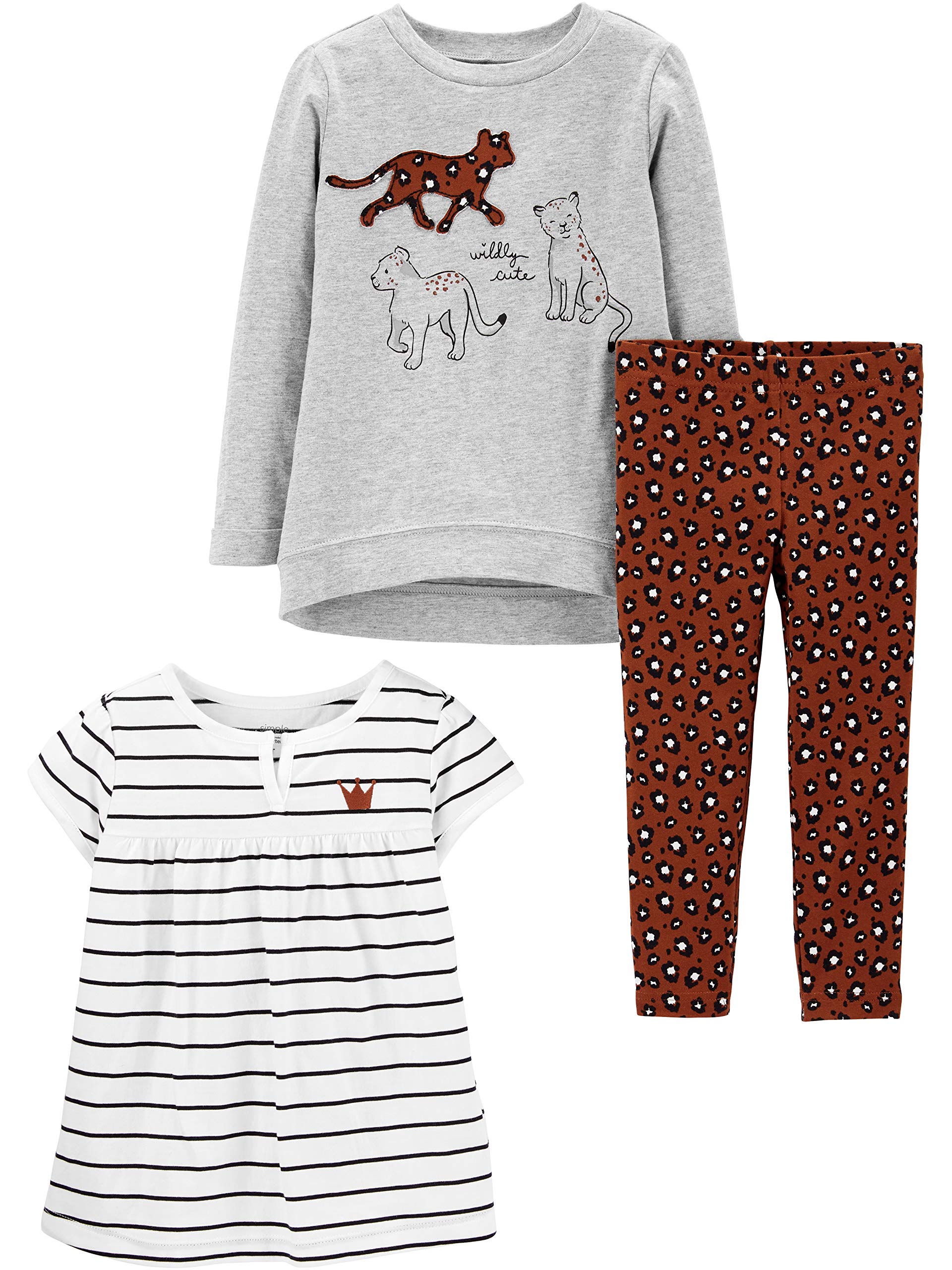 Simple Joys by Carter's Baby Girls' 3-piece Playwear Set WEBE CLOTHING