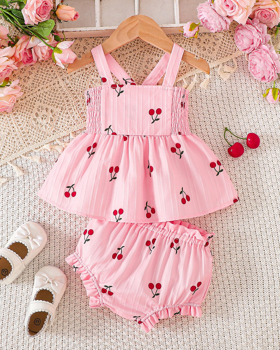 Newborn Baby Girl Clothes Summer Outfits Infant Ruffle Sleeveless Cute Bow Tank Tops 3 6 12 18 Months WEBE CLOTHING
