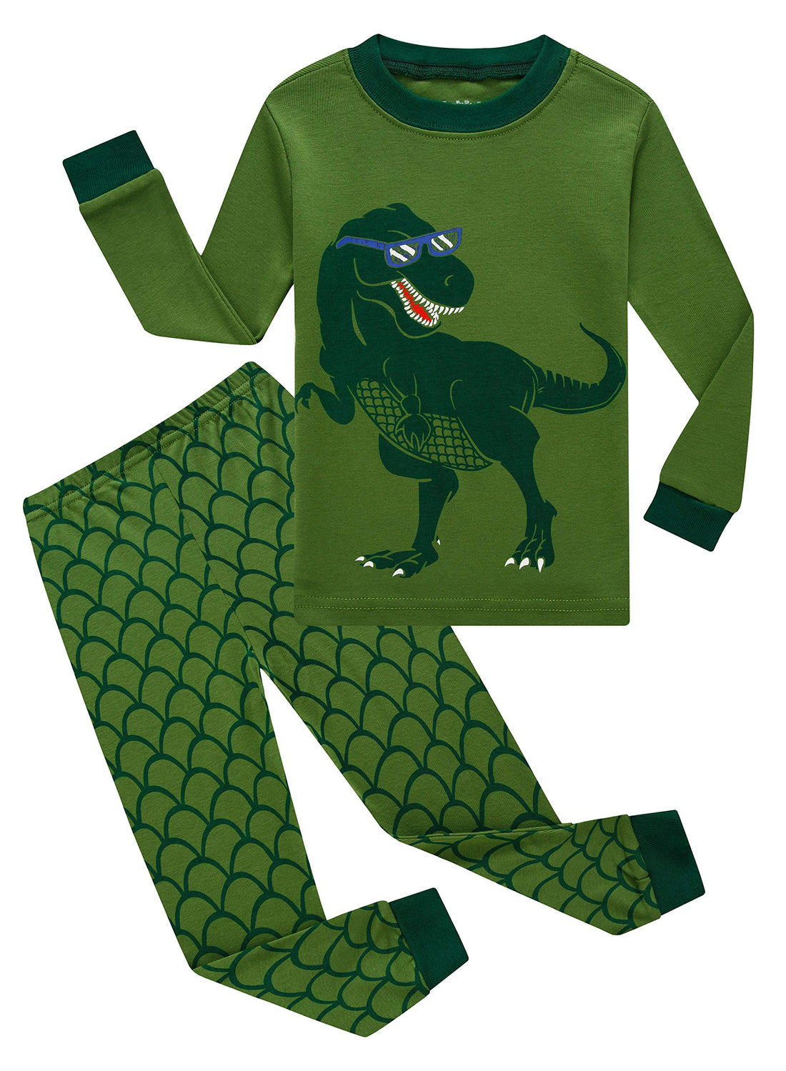 Family Feeling Kids & Toddler Boys Pajamas 2 Piece Pjs Set 100% Cotton Sleepwear