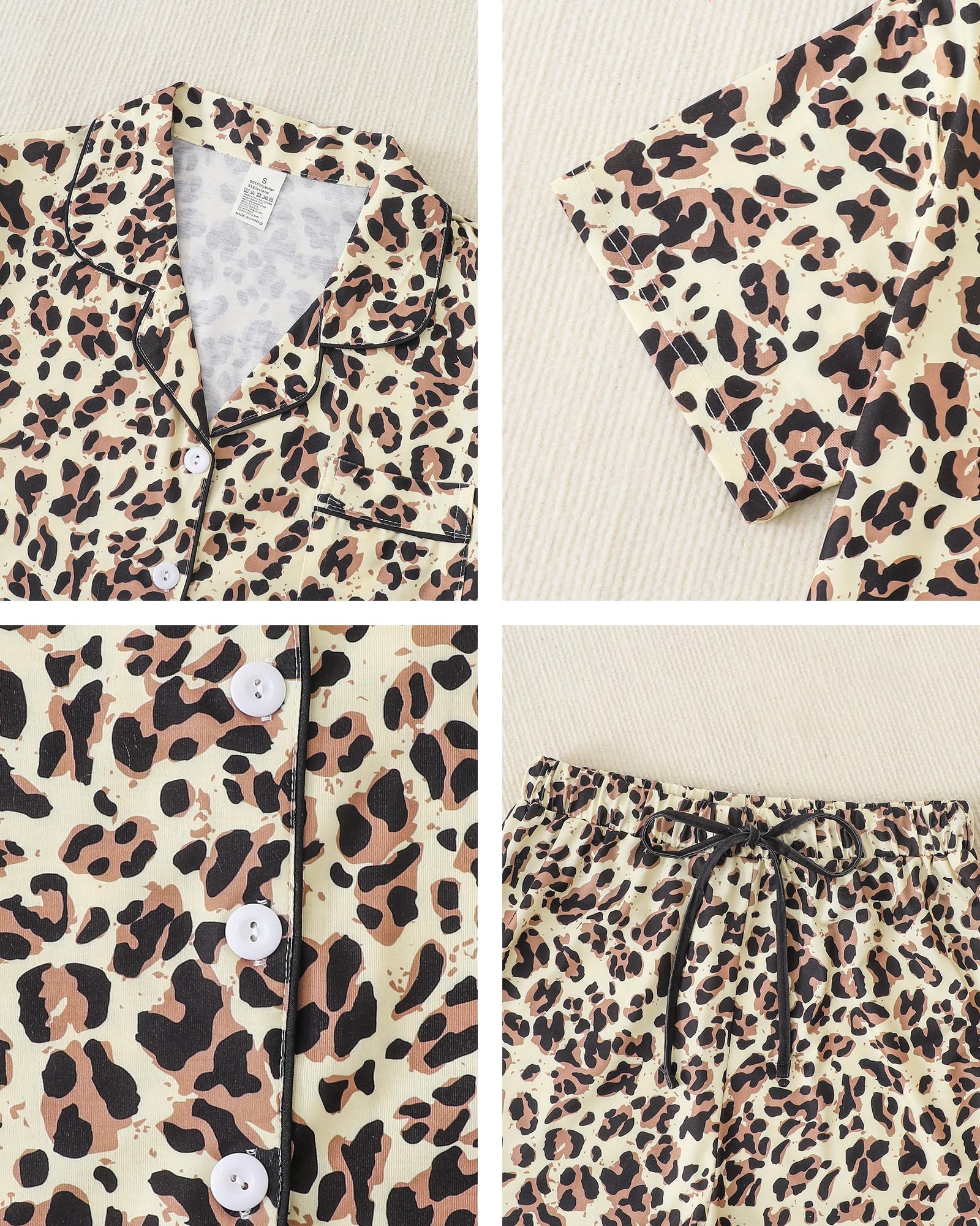 MyFav Mommy and Me Pajamas Set Mother Daughter Matching Family Sleepwear Button Down Nightwear WEBE CLOTHING