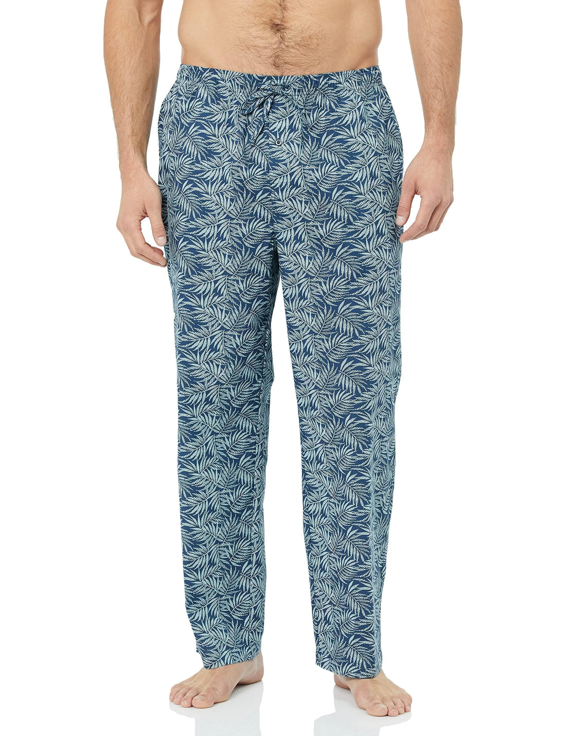 Amazon Essentials Men's Cotton Poplin Straight-Fit Pajama Pants with Pockets, Elastic Waist, Drawstring WEBE CLOTHING