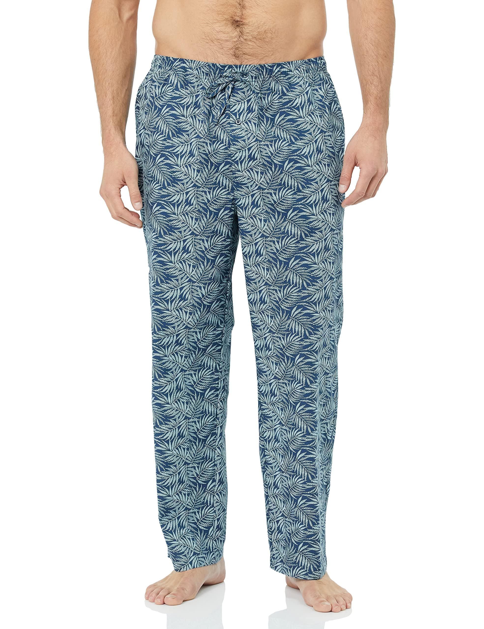 Amazon Essentials Men's Cotton Poplin Straight-Fit Pajama Pants with Pockets, Elastic Waist, Drawstring WEBE CLOTHING