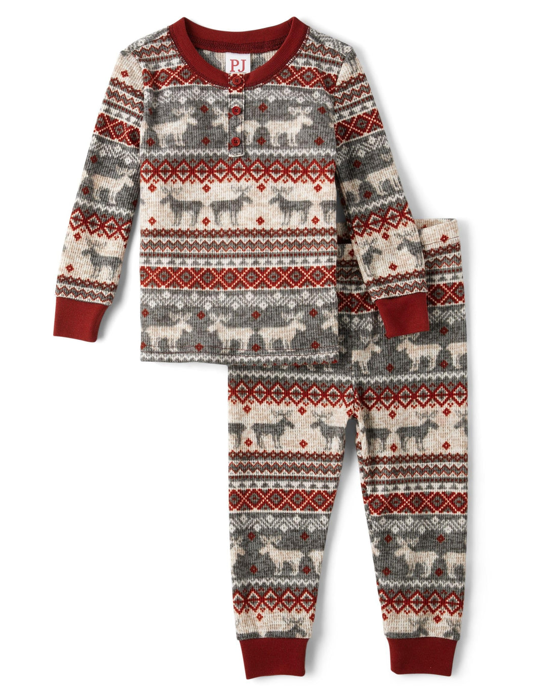 The Children's Place Family Matching, Plaid Waffle 2 Piece Pajama Sets WEBE CLOTHING