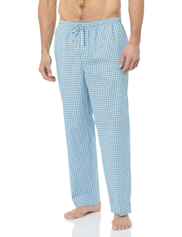 Amazon Essentials Men's Cotton Poplin Straight-Fit Pajama Pants with Pockets, Elastic Waist, Drawstring WEBE CLOTHING