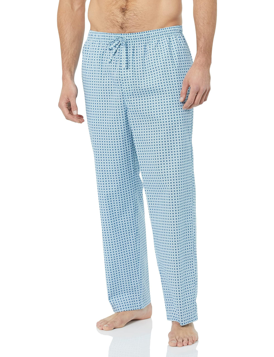 Amazon Essentials Men's Cotton Poplin Straight-Fit Pajama Pants with Pockets, Elastic Waist, Drawstring WEBE CLOTHING