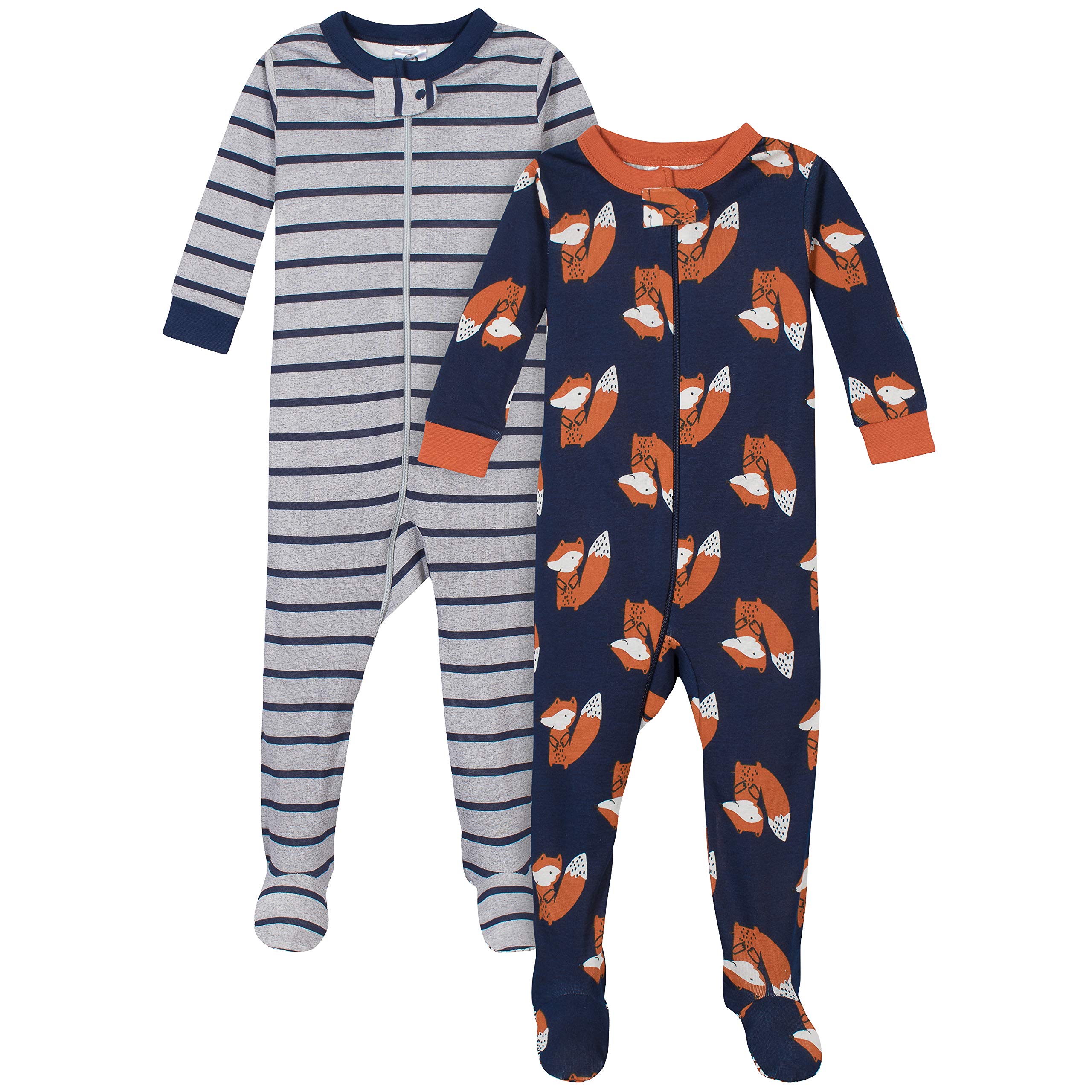 Gerber Baby-Boys 2-Pack Footed Pajamas