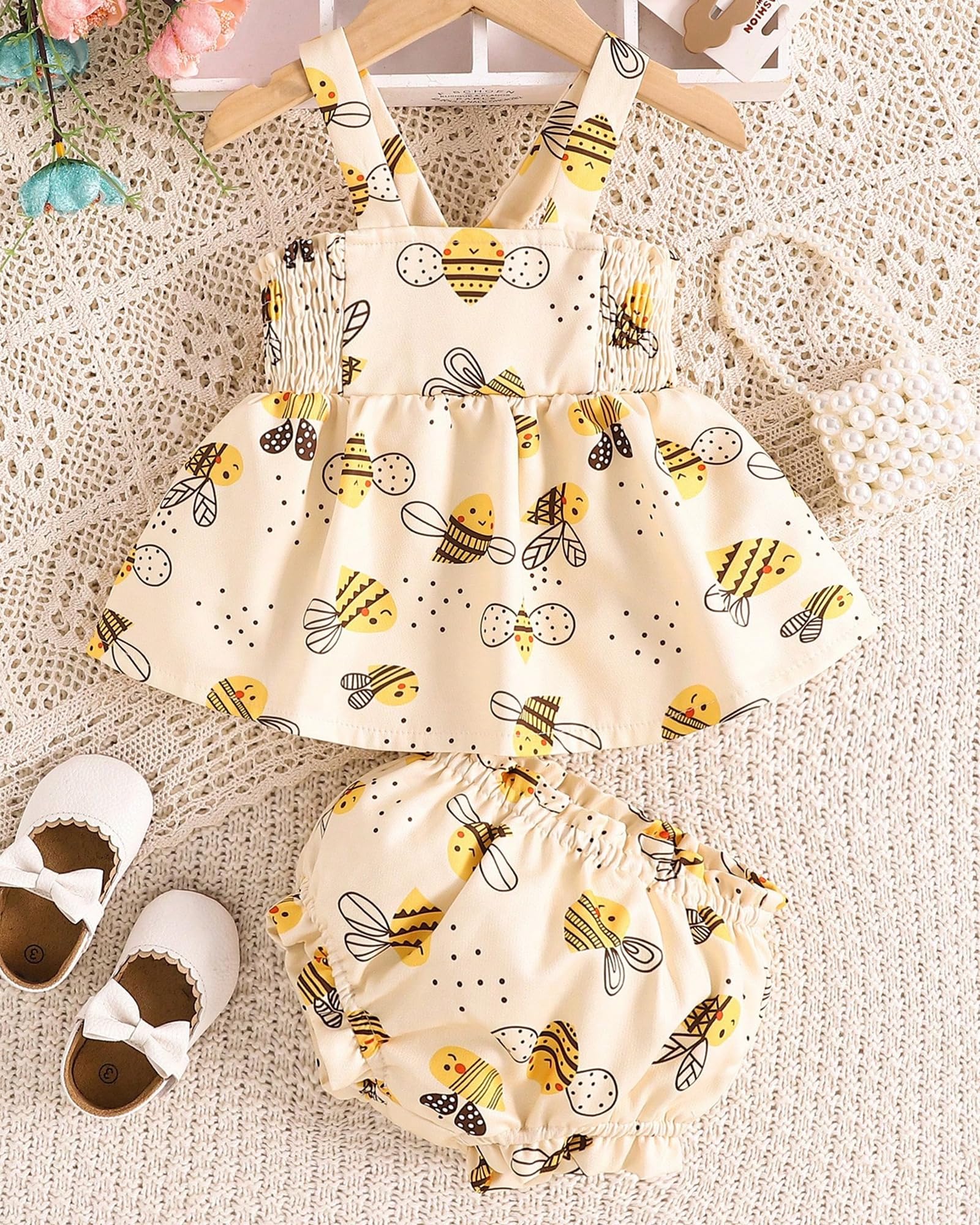 Newborn Baby Girl Clothes Summer Outfits Infant Ruffle Sleeveless Cute Bow Tank Tops 3 6 12 18 Months WEBE CLOTHING