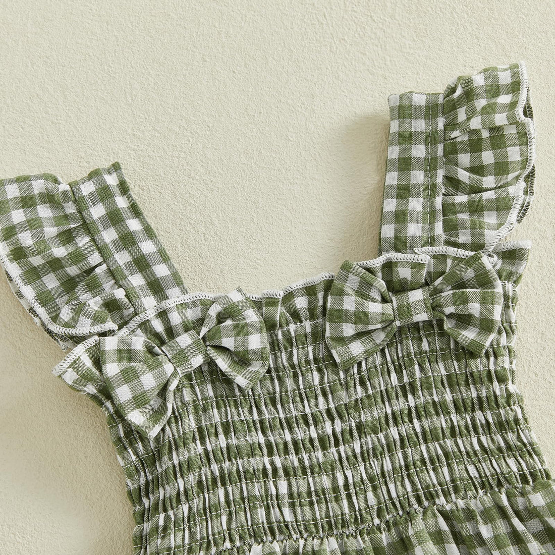 Baby Girl Clothes Infant Summer Outfits Set Plaid Ruffle Sleeve Shirt Tops and Bloomers Shorts WEBE CLOTHING