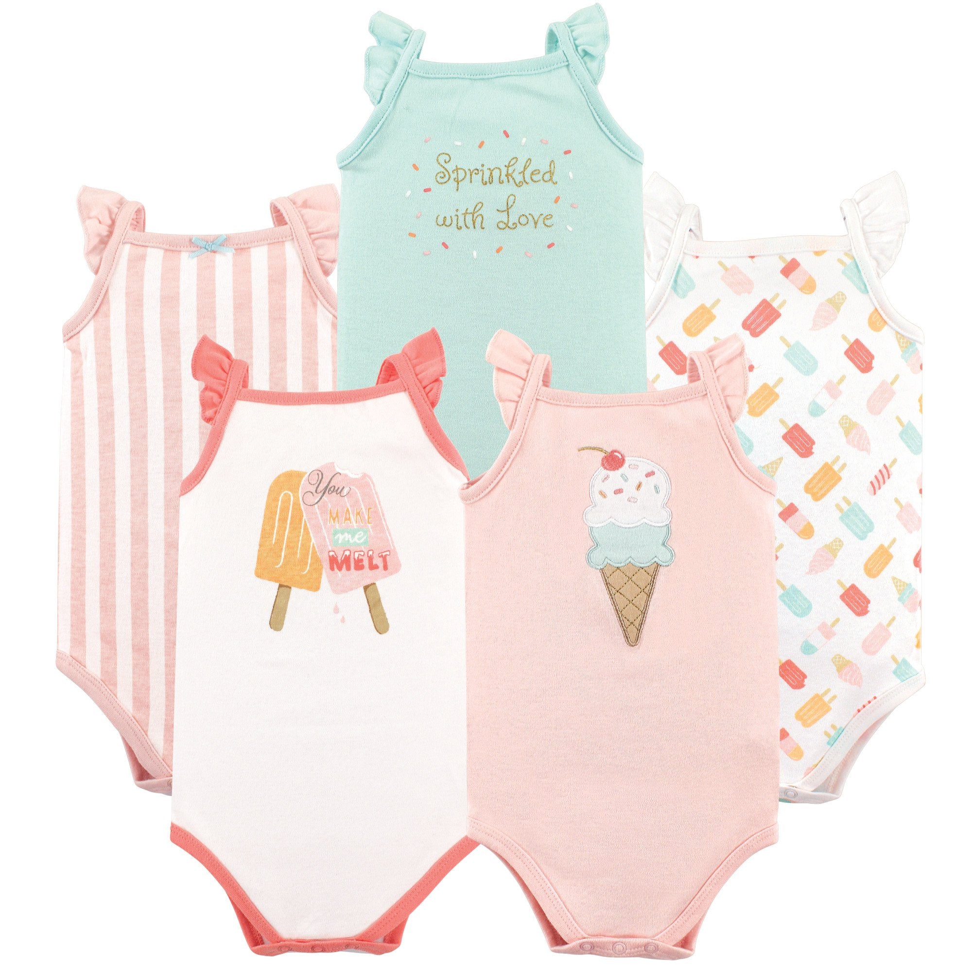 Hudson Baby Unisex Baby Cotton Sleeveless Bodysuits WEBE CLOTHING