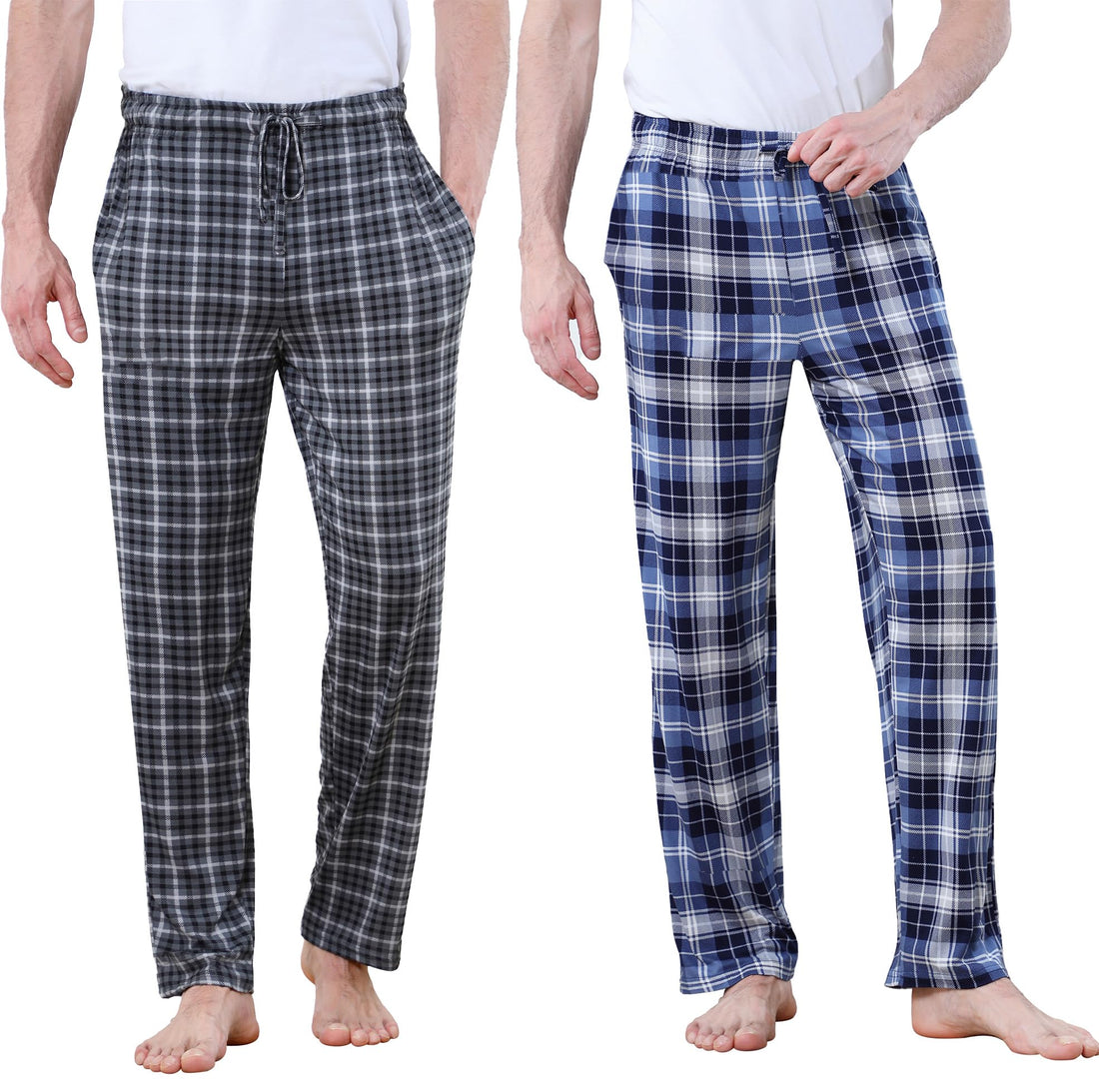 DITOK Men's Lightweight Pajama Pants Soft Lounge Sleep Joggers Adjustable Drawstring & Pockets All-Season Sleepwear