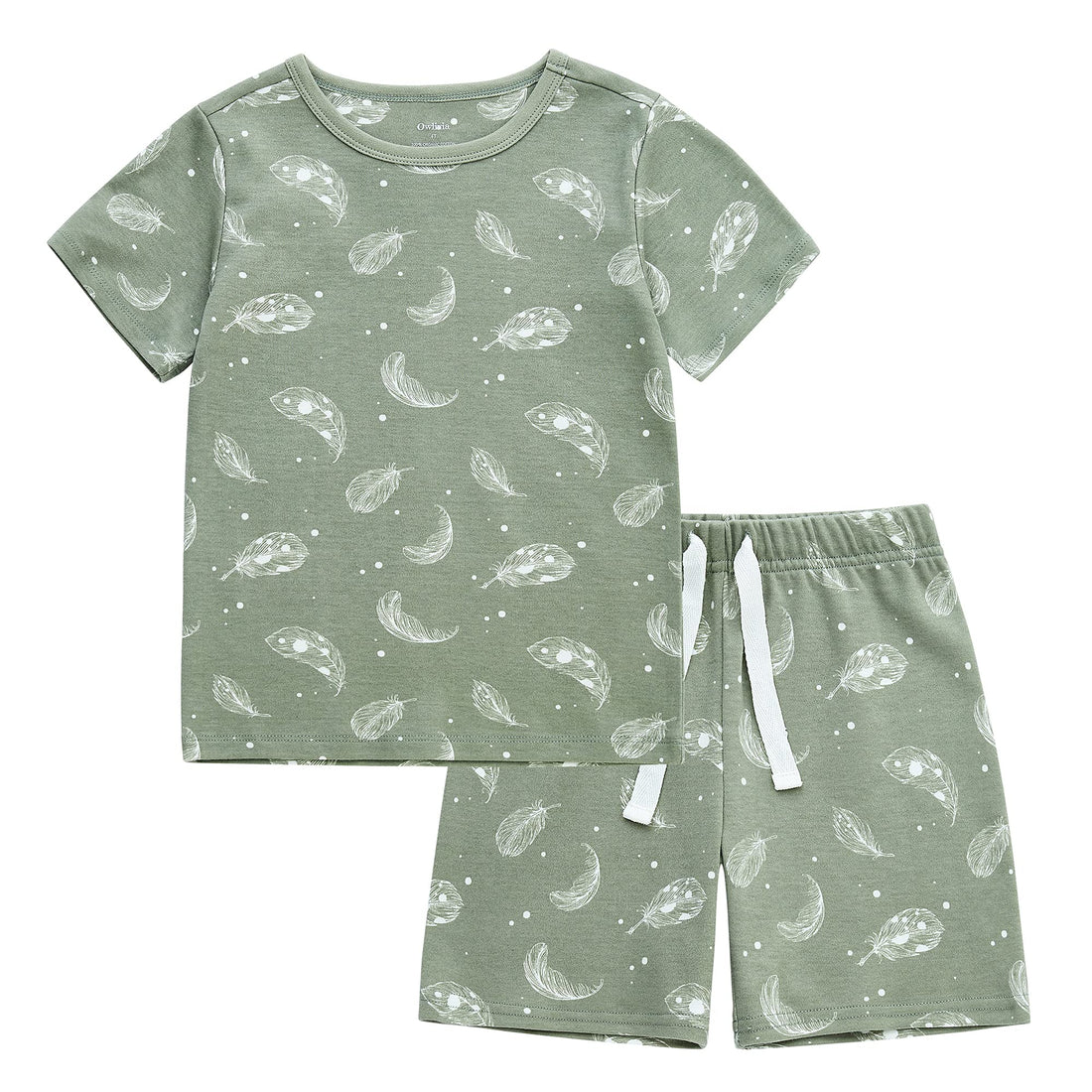 Owlivia 100% Organic Cotton Baby Short Sleeve Pajama Sets, Toddler Boy Girl 2-Piece Sleepwear