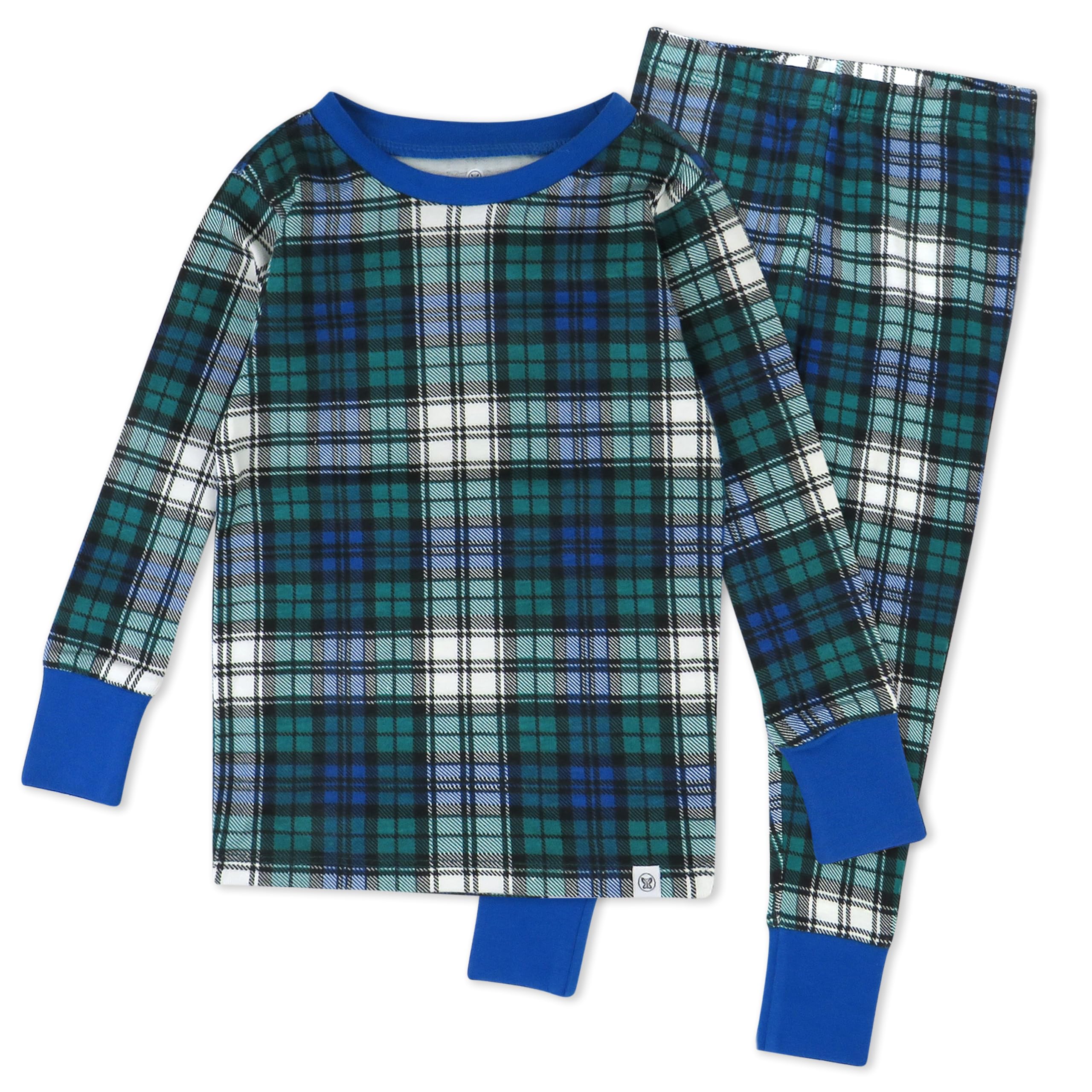 HonestBaby Family Matching Holiday Pajamas 100% Organic Cotton for Men, Women, Kids, Toddlers, Baby Boys, Girls, Unisex, Pets