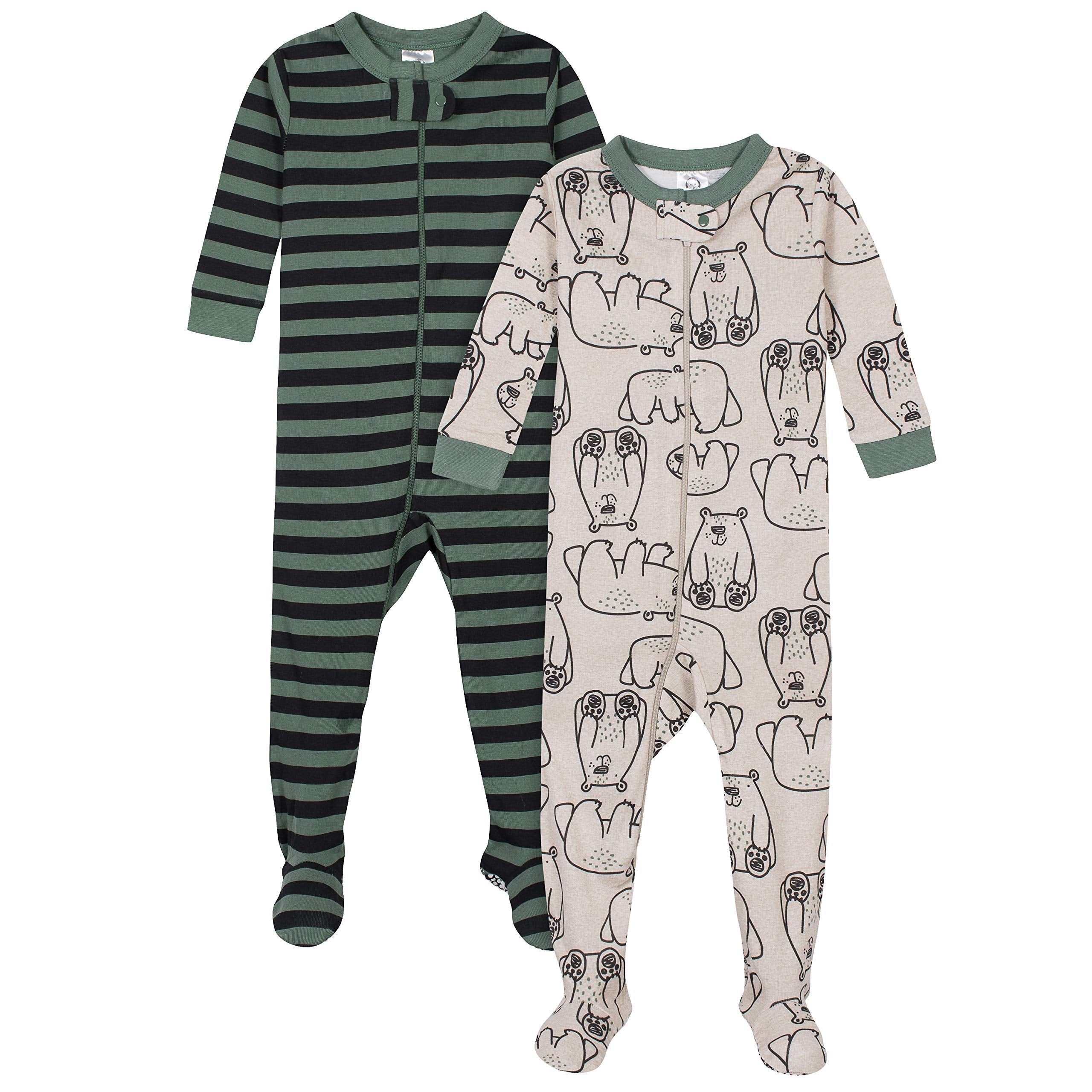 Gerber Baby-Boys 2-Pack Footed Pajamas