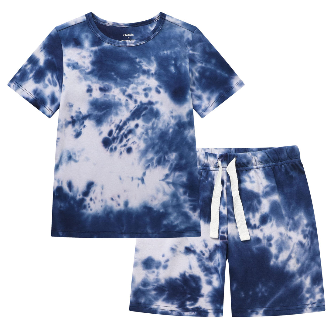 Owlivia 100% Organic Cotton Baby Short Sleeve Pajama Sets, Toddler Boy Girl 2-Piece Sleepwear