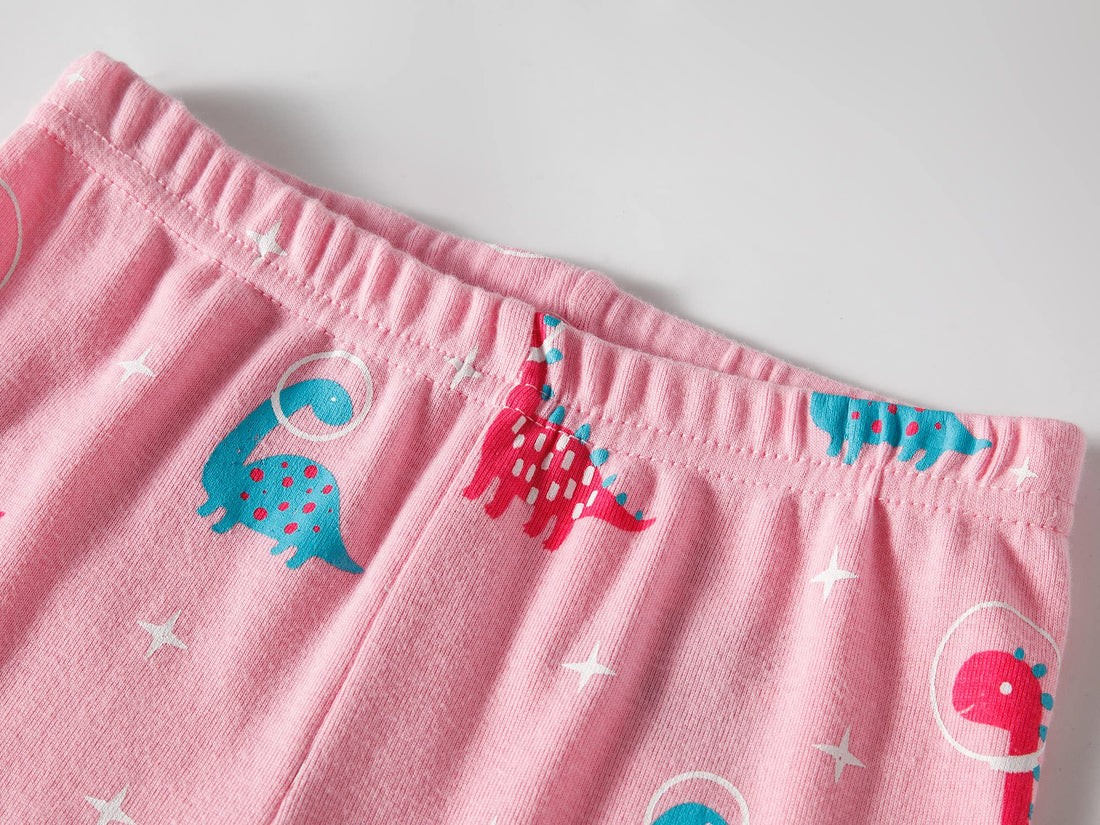 Dolphin&Fish Boys and Girls Soft Pajamas 100% Cotton Toddler Pjs Long Sleeve Kid Sleepwear Sets