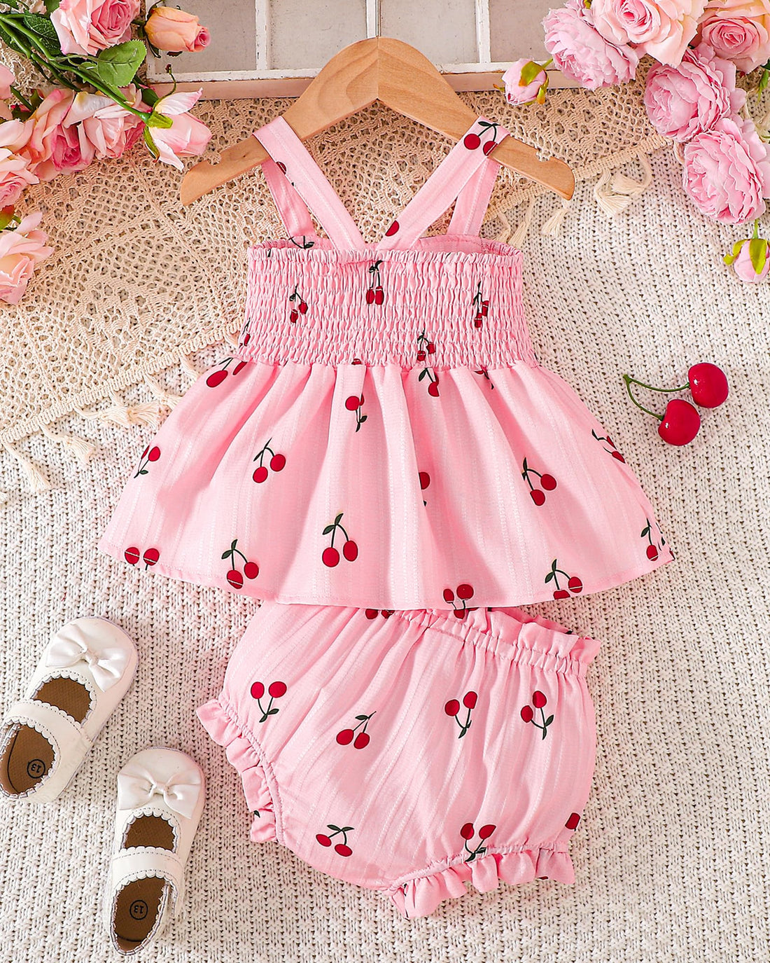 Newborn Baby Girl Clothes Summer Outfits Infant Ruffle Sleeveless Cute Bow Tank Tops 3 6 12 18 Months WEBE CLOTHING
