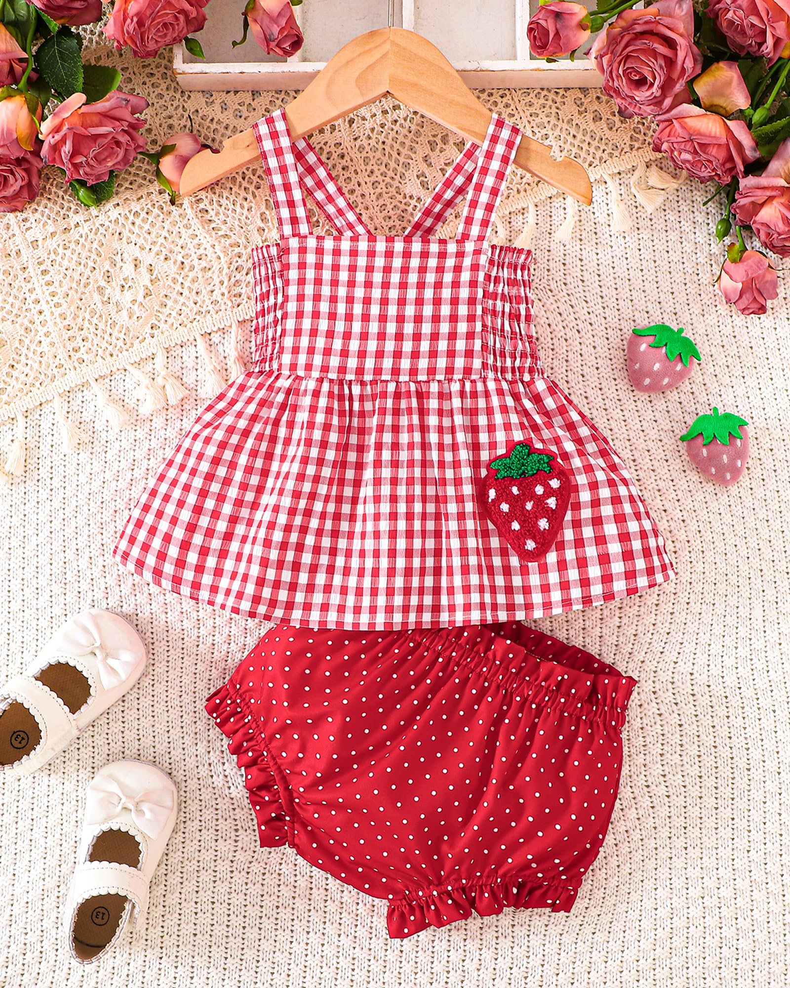 Newborn Baby Girl Clothes Summer Outfits Infant Ruffle Sleeveless Cute Bow Tank Tops 3 6 12 18 Months WEBE CLOTHING