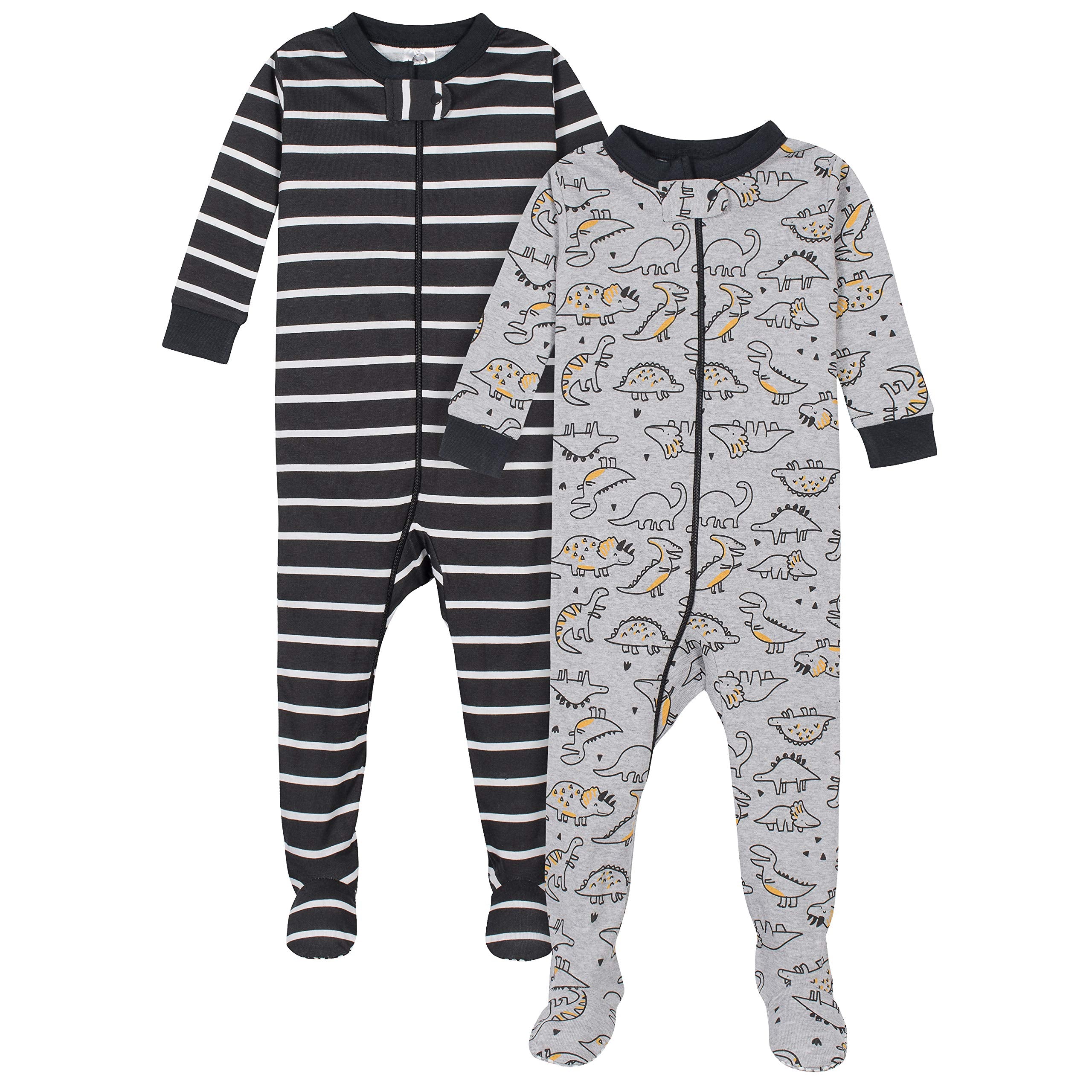 Gerber Baby-Boys 2-Pack Footed Pajamas