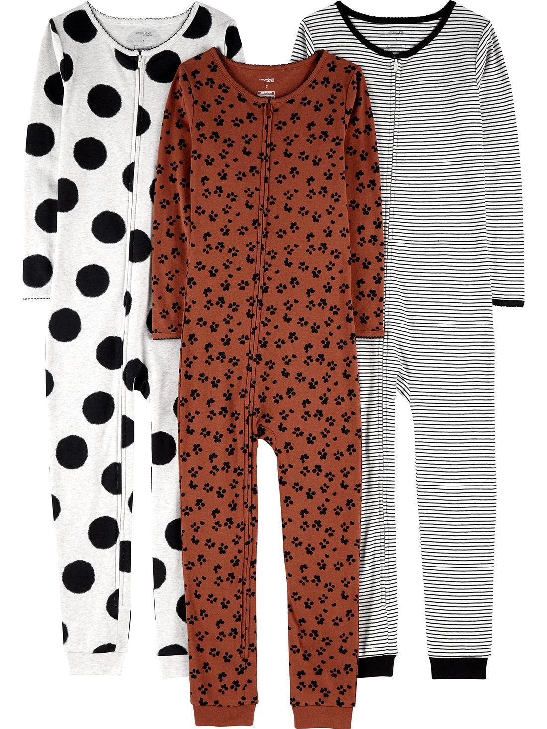 Simple Joys by Carter's Babys' 3 pack Snug Fit Footless Cotton Pajamas