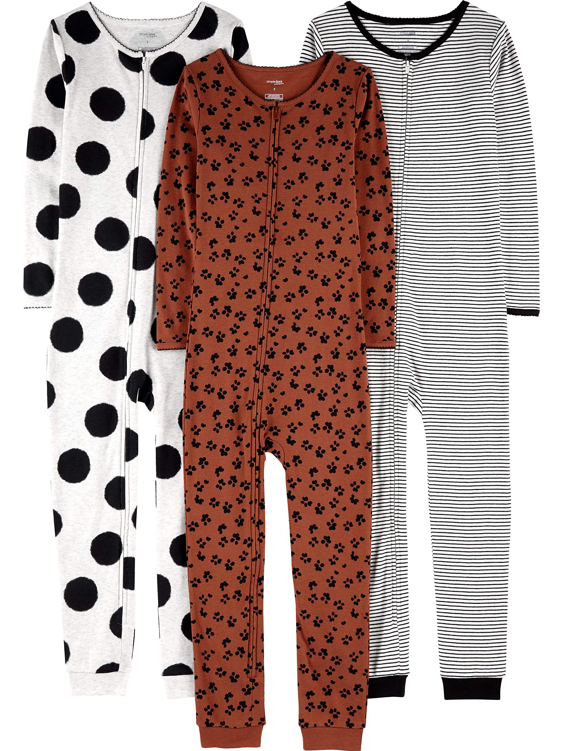 Simple Joys by Carter's Babys' 3 pack Snug Fit Footless Cotton Pajamas