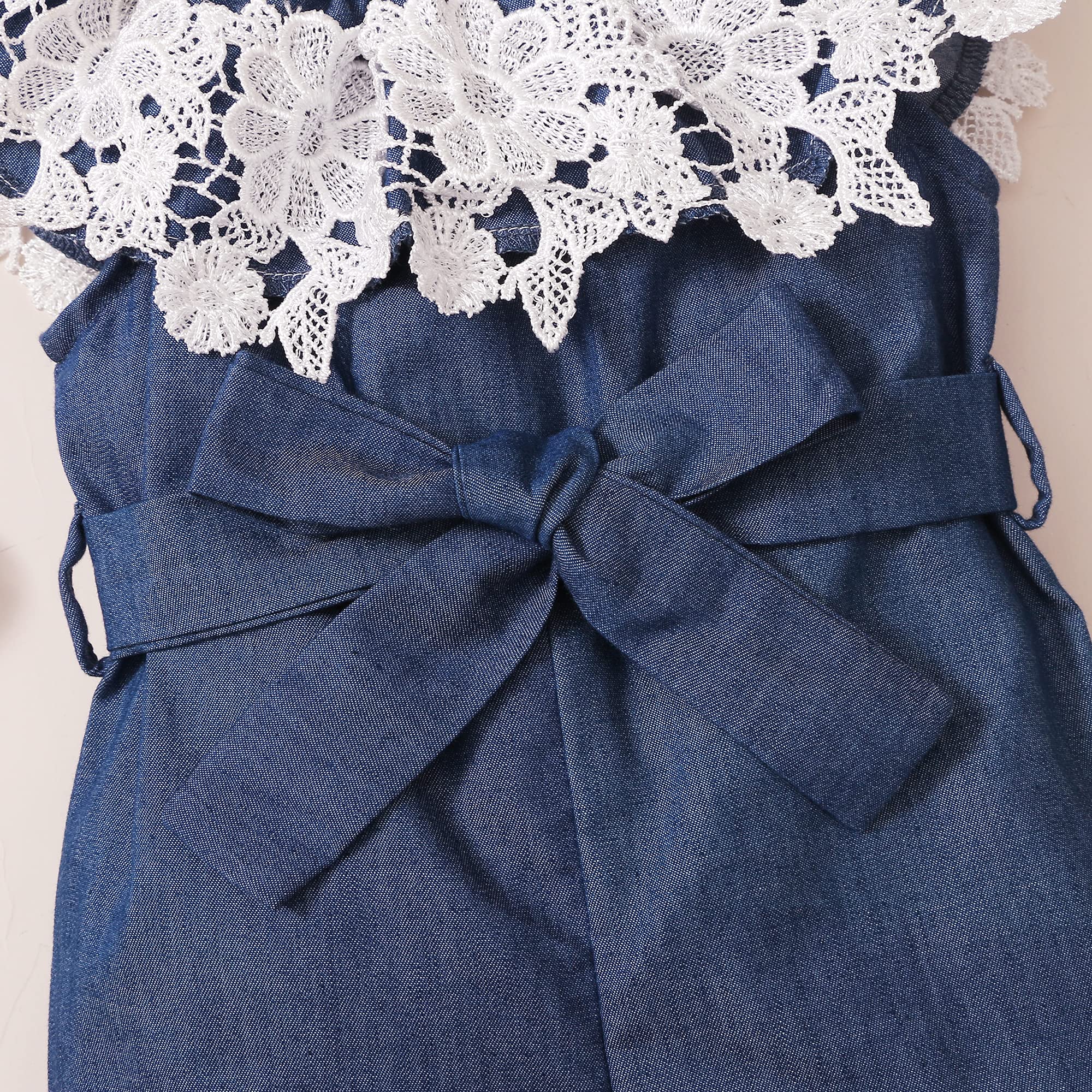 XUANHAO Baby Girl Clothes Summer Romper Outfits for Girls Cute Infant Toddler One-Piece Jumpsuit Ruffle Shorts Sets 6M-3Y WEBE CLOTHING