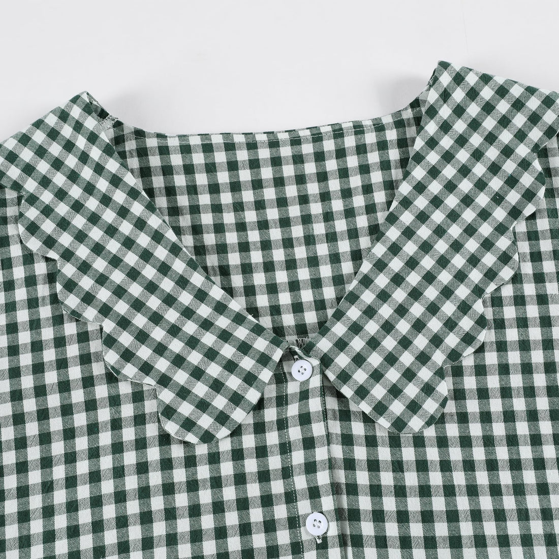 Tanming Womens Gingham 2 Piece Pajamas Sets Puff Sleeve Babydoll Shirt Ruffle Pants Pj Lounge Set Sleepwear WEBE CLOTHING