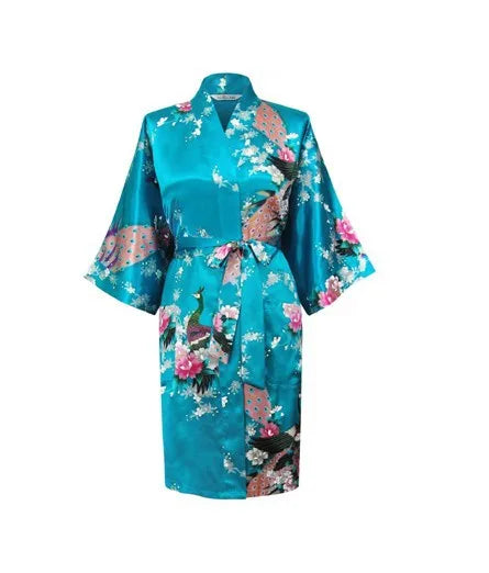 Silk Kimono Robe Bathrobe Women Satin Robe Robe Longue Femme For Women Night Sexy Robes Night Grow For Bridesmaid Summer