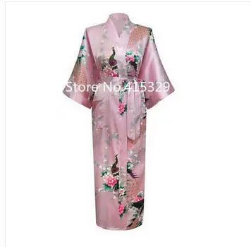 Silk Bathrobe Women Satin Kimono Robes For Women Floral Robes Bridesmaids Long Kimono Robe Bride Silk Robe Dressing Gown