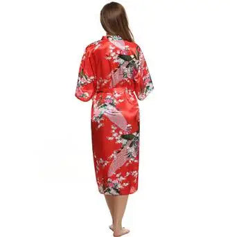 Silk Bathrobe Women Satin Kimono Robes For Women Floral Robes Bridesmaids Long Kimono Robe Bride Silk Robe Dressing Gown