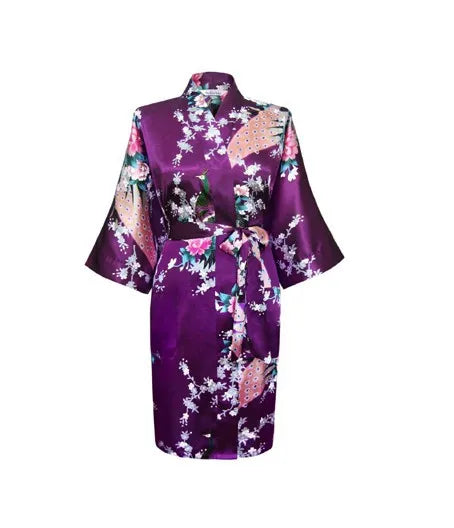 Silk Kimono Robe Bathrobe Women Satin Robe Robe Longue Femme For Women Night Sexy Robes Night Grow For Bridesmaid Summer