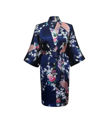 Silk Kimono Robe Bathrobe Women Satin Robe Robe Longue Femme For Women Night Sexy Robes Night Grow For Bridesmaid Summer