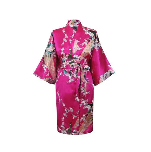 Silk Kimono Robe Bathrobe Women Satin Robe Robe Longue Femme For Women Night Sexy Robes Night Grow For Bridesmaid Summer
