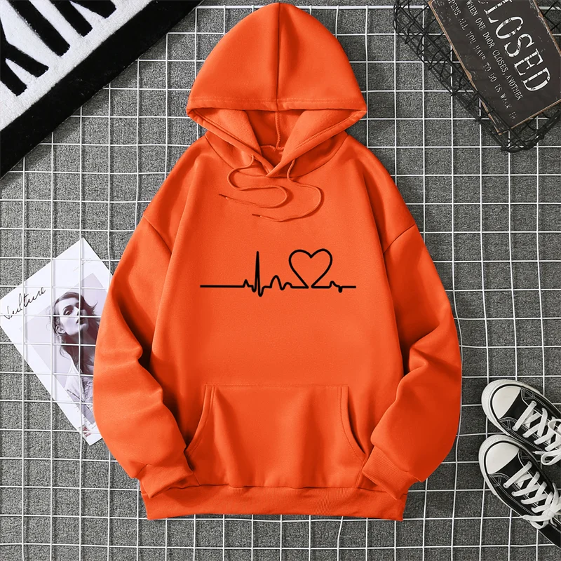 2025 Winter New Women's Hoodie High Street Unisex style Double Pockets Sweatshirts Outerwear Plus-Size Women's Clothing CYXX247