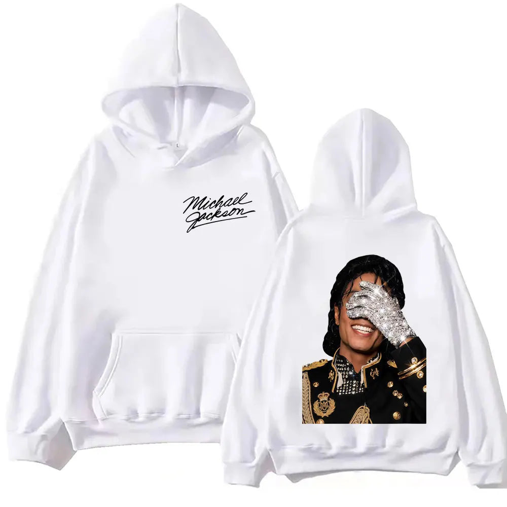 90's Classics Michael Jackson Hoodie Gothic Fashion Vintage Hooded Sweatshirts Men Women Punk Clothing Rock Pullovers Streetwear