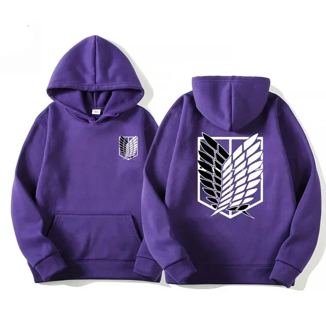 Japan Anime Attack on Titan Men Hoodies Spring Autumn Hip Hop Casual Pullover Top Hoodie Fashion Sweatshirts Jogging Sportswear