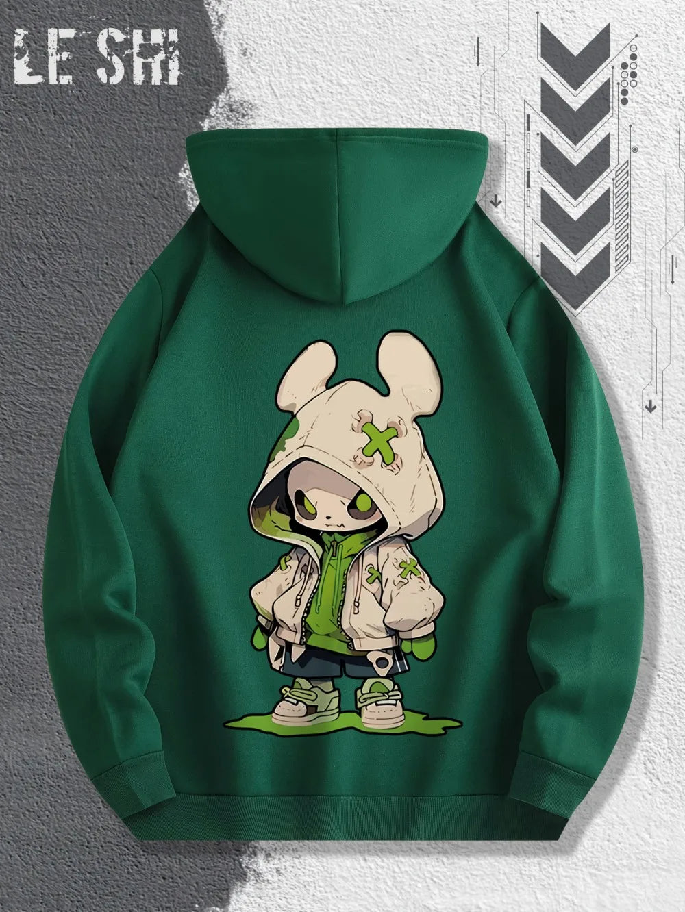 2025 Hot Selling Autumn Men's Trendy Cartoon Character Printed Soft and Comfortable Hoodie Outdoor Urban Street Style Clothing