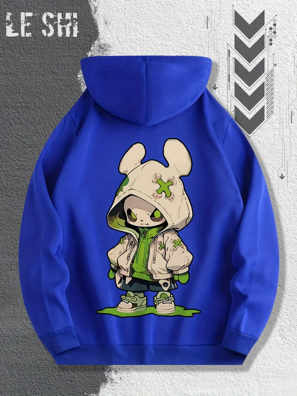 2025 Hot Selling Autumn Men's Trendy Cartoon Character Printed Soft and Comfortable Hoodie Outdoor Urban Street Style Clothing