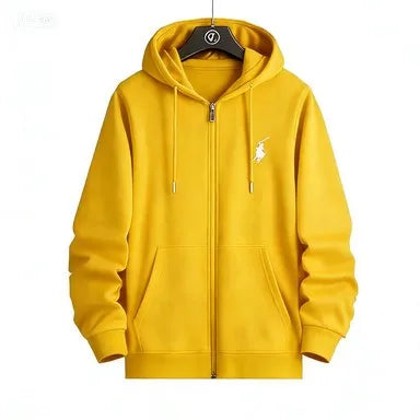 Trendy Printed Sports Zipper Sweatshirt, Casual Men's and Women's Fashion, Youth Sports, Comfortable Hooded Sweatshirt