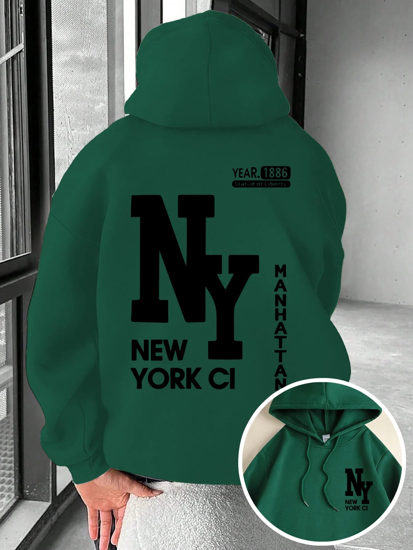New Men's Autumn Fashion Letter Printed Soft and Comfortable Hoodie Outdoor Street Style Clothing